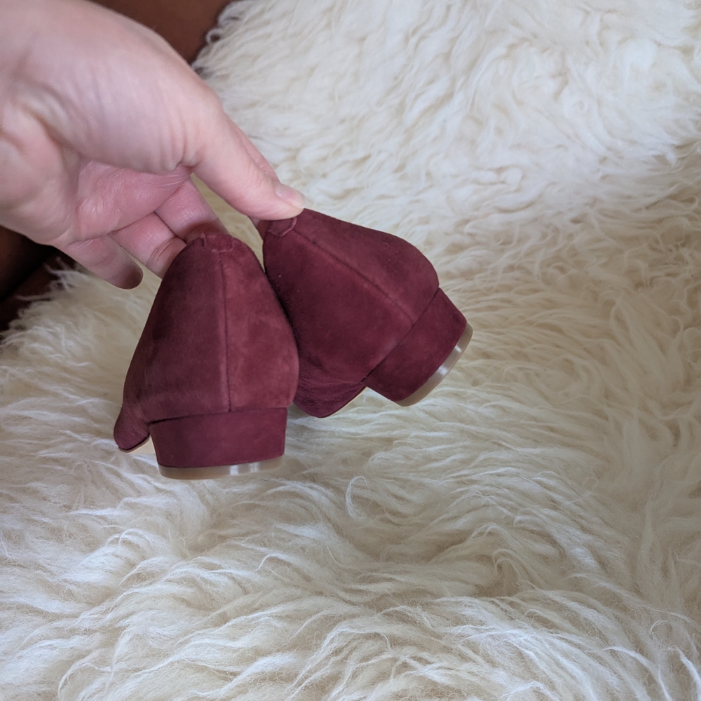 J. Crew Flats in Burgundy Suede - Picture 4 of 9